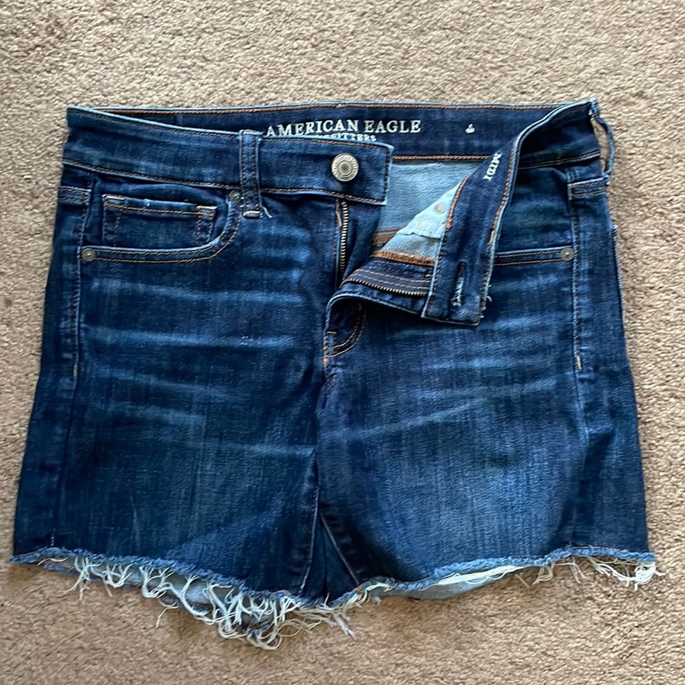American Eagle Dark Wash Jean Shorts